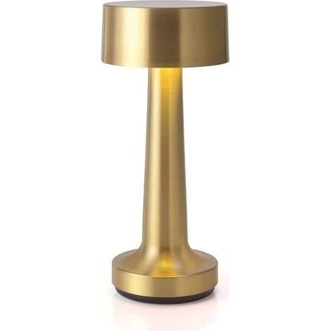 Lampes de table sans fil, lampe de table LED, veilleuse LED, gradation à 3 niveaux, lampe de lecture rechargeable et lampe de lecture à capteur tactile (couleur : or) (1/5)