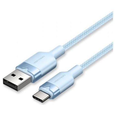 Cable USB 2.0 Tipo-C Vention CTNLH/ USB Tipo-C Macho - USB Macho/ Hasta 60W/ 480Mbps/ 2m/ Azul
