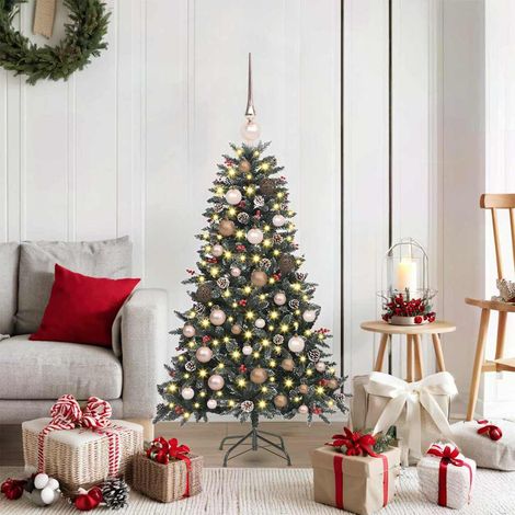 vidaXL Artificial Christmas Tree with 150 LEDs with Stand Green 120 cm (1/5)