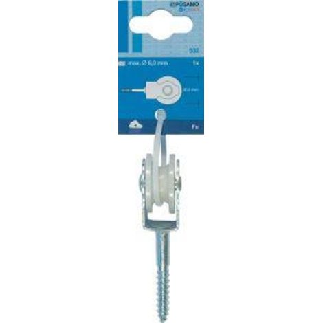 Poulie oiseau pour corde 8 mm a 1pcs (1/2)