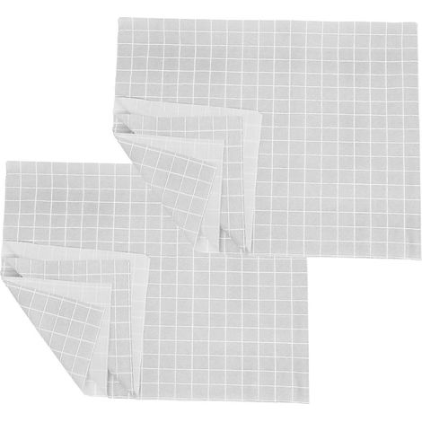 Nappe de pique-nique grise imperméable à l'huile pour restaurant (lot de 2), résistante aux rayures. (1/5)