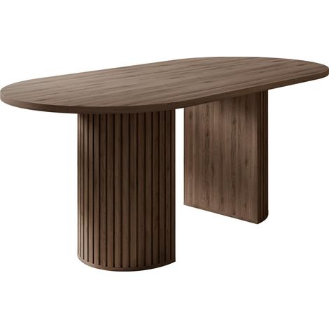 Mesa Comfivo Ulma, Nogal, 75x90x185cm, Aglomerado laminado, MDF, Aglomerado laminado