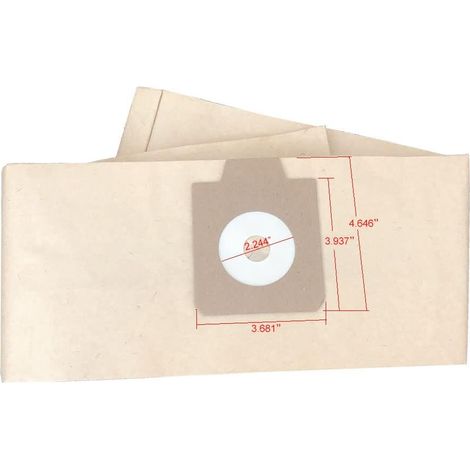 Pack de 10 bolsas para aspiradora compatibles con Nilfisk Euroclean Kent GD930, UZ930, UZ935, DP9000, UZ920, UZ930S, Z970, Z990. Recambio para Nilfisk número 1407015020. (1/4)