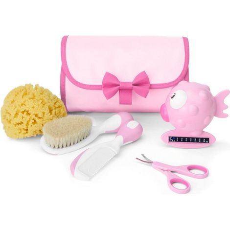 Set mit Hygiene- und Badeaccessoires, rosa, ab 0 Monaten