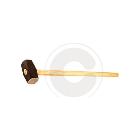 mazza a due teste manicata in acciaio forgiato manico legno kg 4 mazzuola