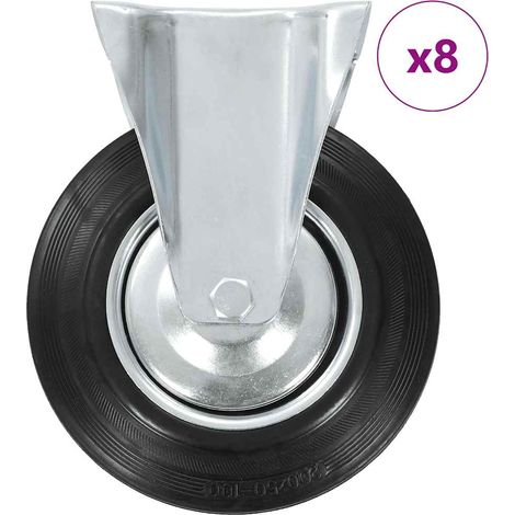 vidaXL Ruedas fijas 8 unidades 200 mm (1/5)