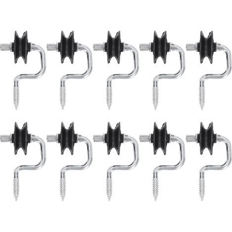 Isolateur de Clôture électrique 10 Pièces, Isolateurs à Tarauder, Isolateur à Visser, Accessoires Avant de Clôture électronique de Champ, Accessoires de Système de Grille pour L'élevage électronique (1/5)