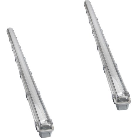 Lot de 2 réglettes étanches IP65 24W - Zenitech (1/5)