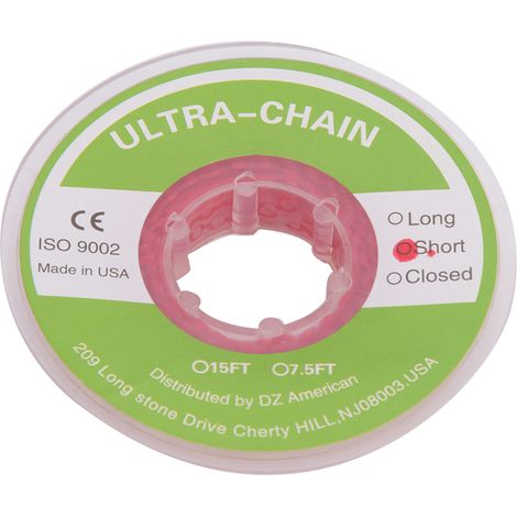 Chaîne élastique orthodontique en caoutchouc, accessoire pour outils dentaires, rose rouge (1/5)