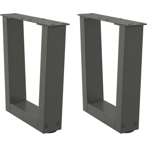 Couchtischbeine V-Form 2 Stück Anthrazit 40x(30-31,3) cm Stahl