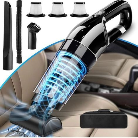KLVGTIFS PU - Aspirateur Voiture sans Fil,10000Pa Aspirateur à Main Puissant,Multifonctionnel Aspirateur Voiture Puissant avec 3 Filtres et sac (1/5)