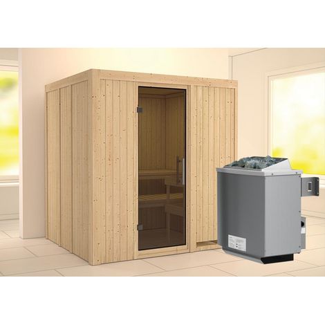 Sodin Front ,9KW intr.Strg graphitfarbende Ganzglastür