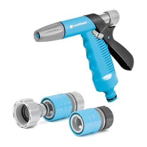 Cellfast Juego con jeringa de Pistola cellPRO de 1/2" - 5/8" en plástico ABS con Ajuste Continuo, 50-715