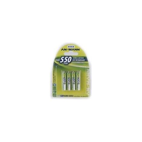 Ansmann maxE HR03 Batteria ricaricabile Ministilo (AAA) NiMH 550 mAh 1.2 V 4 pz. (1/2)