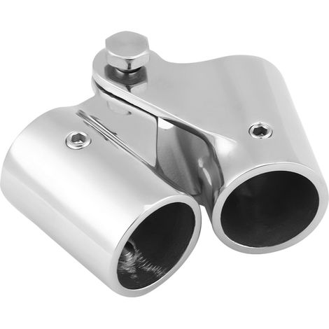 Raccord pivotant pliable en acier inoxydable pour rambarde bateau, tube raccord marine yacht, diamètre 22mm, accessoire quincaillerie nautique. (1/5)