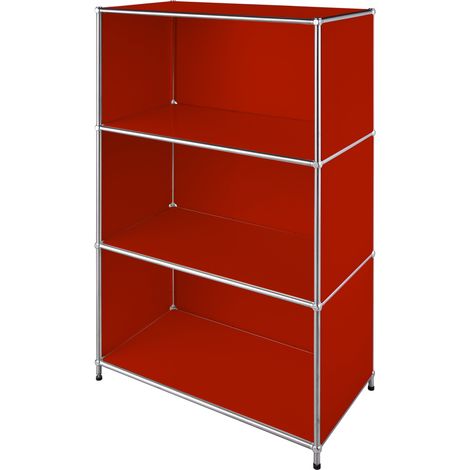 Metallregal Concept Epure MK-101 4 Ablagen Standregal Rot