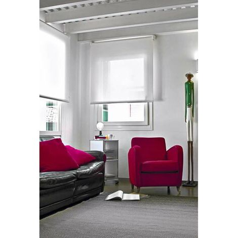 STOR PLANET - ROLL-UP - TENDA A RULLO FILTRANTE TRASLUCIDA COLORE BIANCO - 80X180 (1/4)