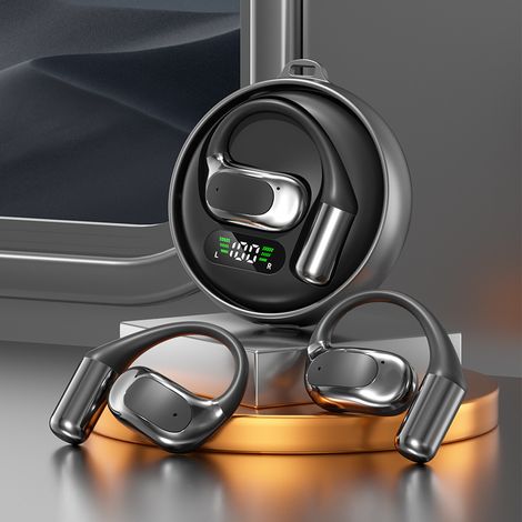 Casque Bluetooth sans fil à conduction osseuse rotatif M114 de haute qualiténoir (1/5)