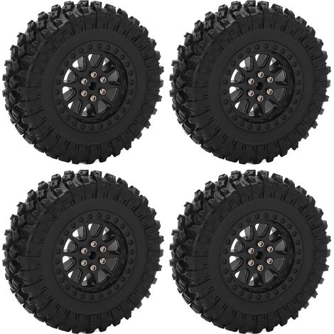 Satz mit 4 Reifen für MN D90, D91, D99, D99S und D86 RC-Cars – Ersatz- und Upgrade-Zubehör – Referenznummer R789BL – Schwarz (1/5)