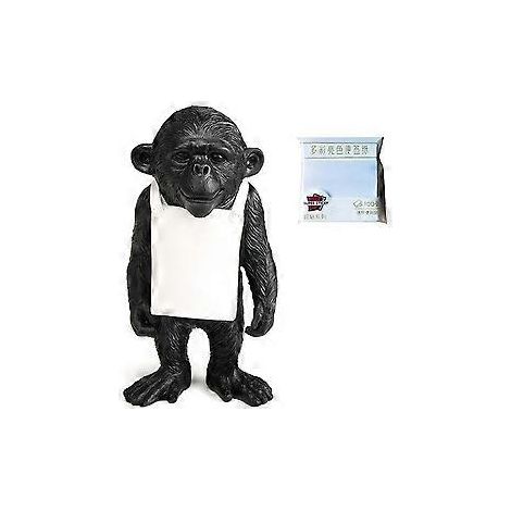 Tierskulptur für den Schreibtisch, Notizzettel-Pinnwand, Schreibtischdekoration, Schwarz