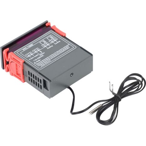 Termostato digital con dos salidas de relé y coeficiente de temperatura negativo (110 V - 220 V CA) (1/5)
