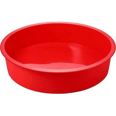 Moule à gâteau rond en silicone de 26 cm,moule à gâteau monobloc, diamètre de 10 pouces, moule de cuisson en silicone pour gâteaux (1/5)