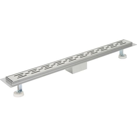 Zelsius Piletta per doccia in acciaio inox Bendigo piastrellabile  90 cm piletta rettangolare