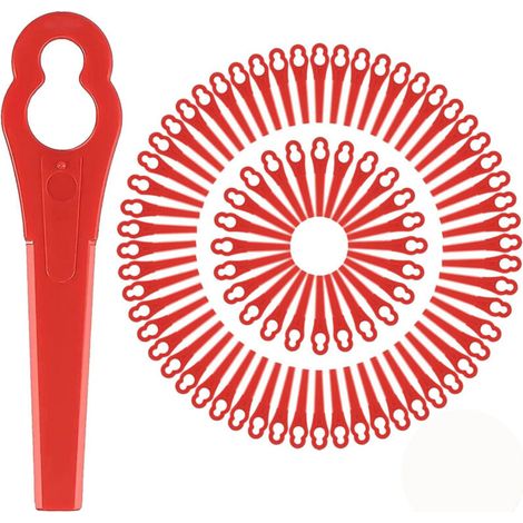 150 lames plastique de rechange - Compatibles FRT18A, FRT18A1, Art 46155, FRT20A1 - Couleur rouge - Lot économique et durable.