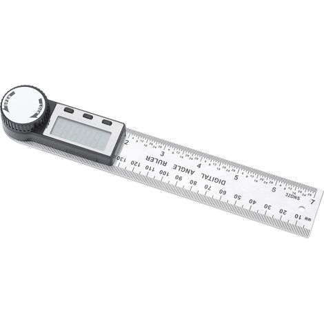 Règle d'angle numérique 200 mm en acier inoxydable, verrouillage rapide et précis, outil de mesure d'angle pour le travail du bois, les loisirs créatifs et le bricolage. (1/5)