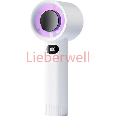 Ventilateur portatif rechargeable , affichage numérique avec 100 réglages et moteur silencieux , pour le bureau, (1/5)