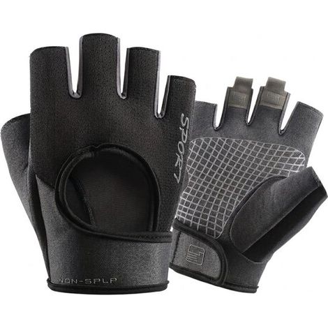 Gants de fitness pour femmes (yoga, spinning, cyclisme), antidérapants, demi-doigts, respirants, résistants à l'usure, pour l'équipement et l'entraînement avec haltères, et gants de sport pour (1/5)