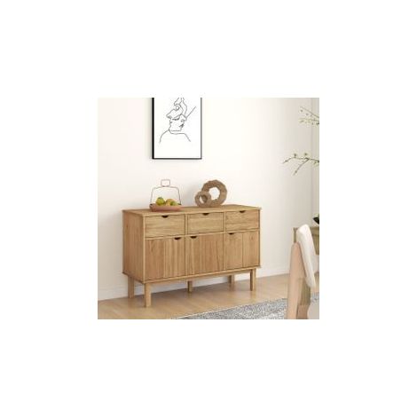 Buffet OTTA 114x43x73,5 Bois massif de pin (1/5)