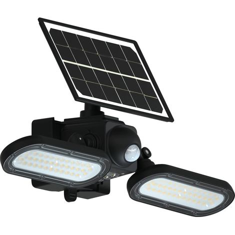 Projecteur LED solaire 1400 lumens 15W avec détecteur - Satellite DRAKKAR - 82463 (1/5)