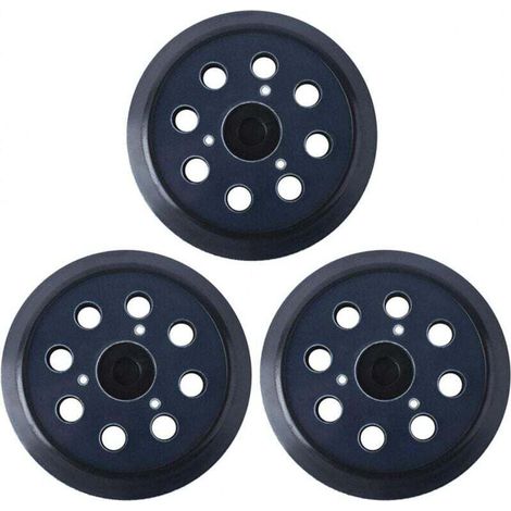 125 mm Plateau de ponage Compatible avec Makita 743081C8 Remplacer le BO5010 BO5041KC Disques de ponage 8 trous(3 pices)