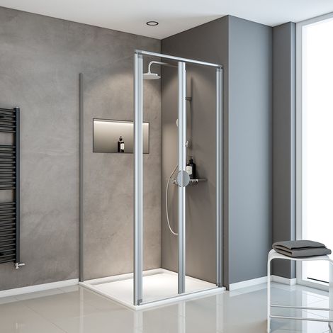 ExprPl Sunny Pendeltür+SW+DW 900x900x1800 alunatur Klar hel