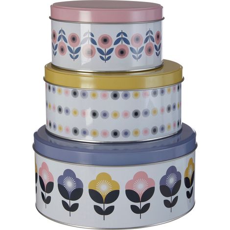 Premier Housewares Set of Three Joni Storage Tins (1/4)