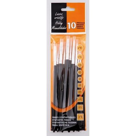 CAMPUS Set 10 Pinceaux Hobby