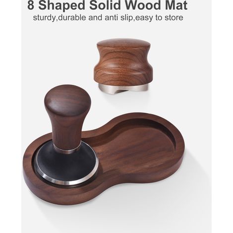 3-in-1 Kaffeespender und Dosierset, professionelles Tamper-Set mit Handhammer für 58-mm-Espresso und Universalbasis, tragbares Zubehör für Küchenkaffeemaschinen. (1/5)