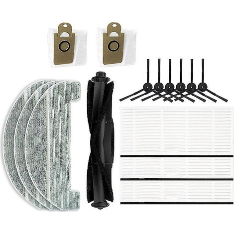 Brosse rotative, brosse latérale, serpillères HEPA, aspirateur robot Proscenic M8 Pro (1/4)