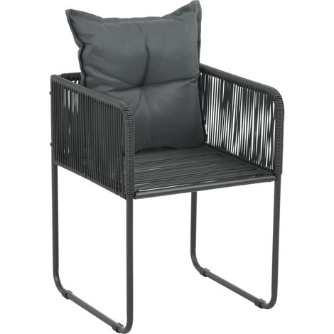 Maison Exclusive - Gartenstühle 6 Stk. mit Kissen Poly Rattan Sch