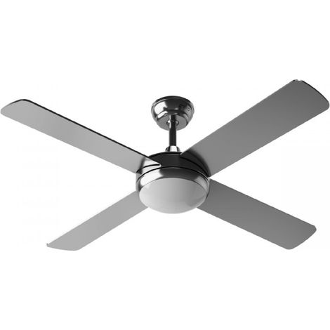 EVVO Ventilador de Techo con Luz LED y Mando, Silencioso, Ø132cm, 4 Aspas, Motor Cobre 65W, 3 Velocidades, Temporizador (Modelo: (1/5)