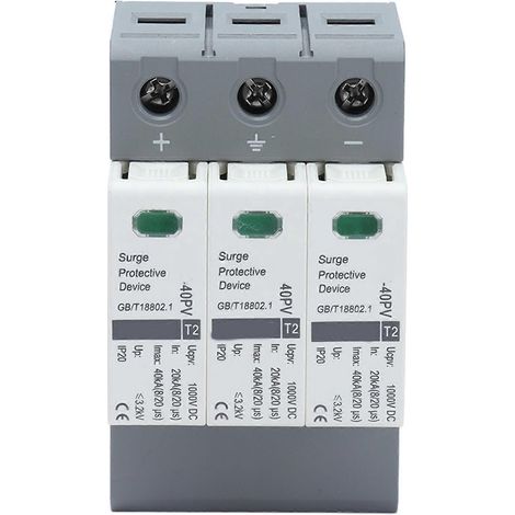 Überspannungsableiter 3P Niederspannungsableiter für Gleichstromsysteme 20–40 kA 1000 V DC