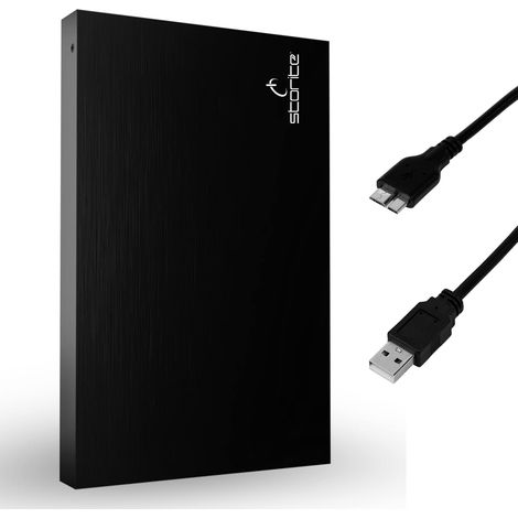 Disque Dur Externe Portable 320 Go USB 3.0 2,5 Pouces pour PC-Noir (1/5)