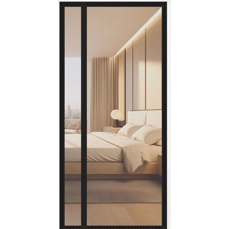 Moustiquaire magnétique, 100 x 220 cm, ouverture unidirectionnelle Protection contre les moustiques et les insectes Installation rapide sans perça (1/5)