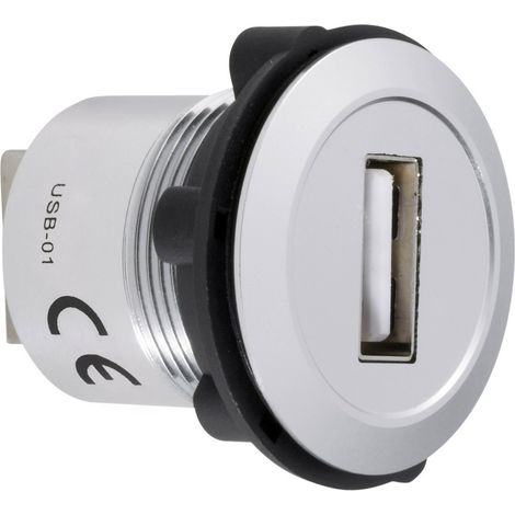 TRU COMPONENTS USB-01 USB-Einbaubuchse 2.0 Buchse, Einbau USB-Buchse Typ A auf USB-Buchse Typ A Inha (1/2)