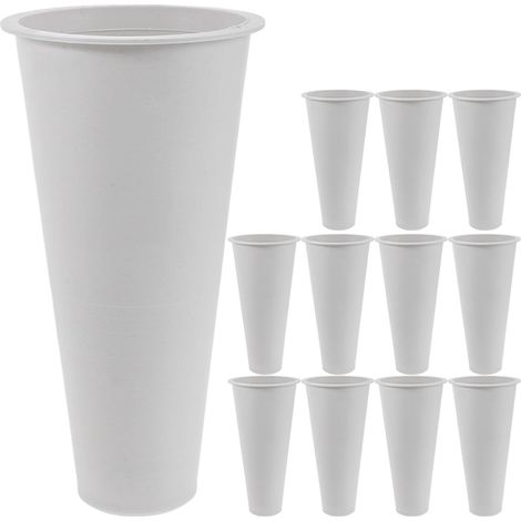 12er Set Grabvasen Gedenkvasen Blumentöpfe für Gräber DIY