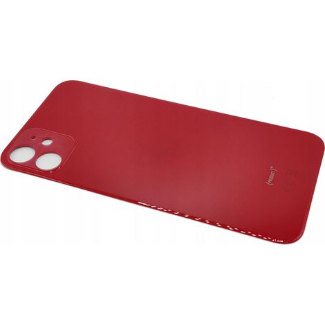 Pannello posteriore compatibile con iPhone 11 A2111 A2221 rosso con foro grande