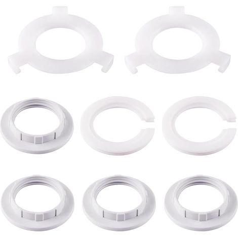 Plastique Anneau Réducteur Abat Jour Bague de Réduction d'abat-jour E27 à E14 Accessoires Abat-Jour Bague Plaque Convertisseur Adaptateur (1/5)