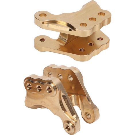 Lot de 2 supports d'essieu avant en laiton, remplacement amélioré, avec vis, pour voiture RC Axial RBX10 Ryft 4WD 1/10 (1/5)