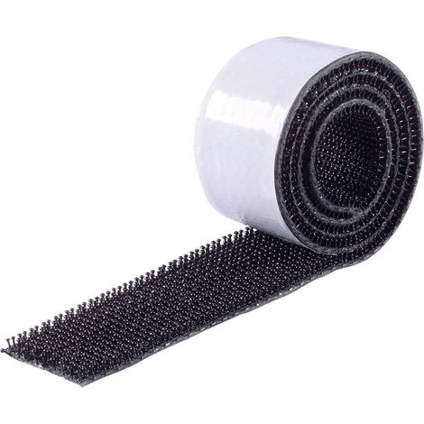 Binder Band 75763-H1 Nastro a strappo da incollare A fungo (L x L) 500 mm x 25 mm Nero 1 pz. (1/3)